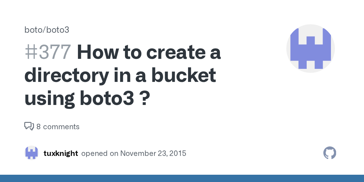How to create a directory in a bucket using boto3 ? · Issue 377 · boto