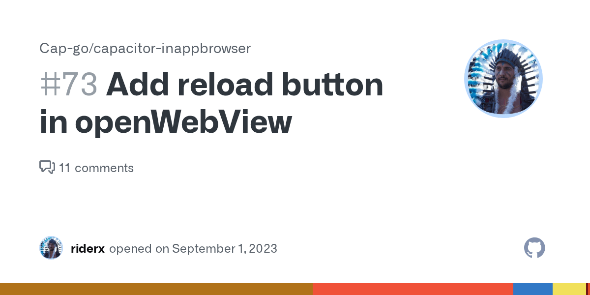 Add reload button in openView · Issue 73 · Capgo/capacitor
