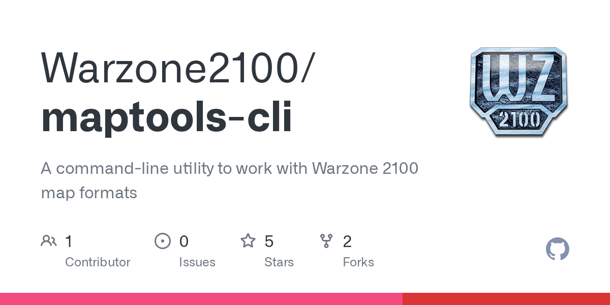 GitHub Warzone2100/maptoolscli A commandline utility to work with