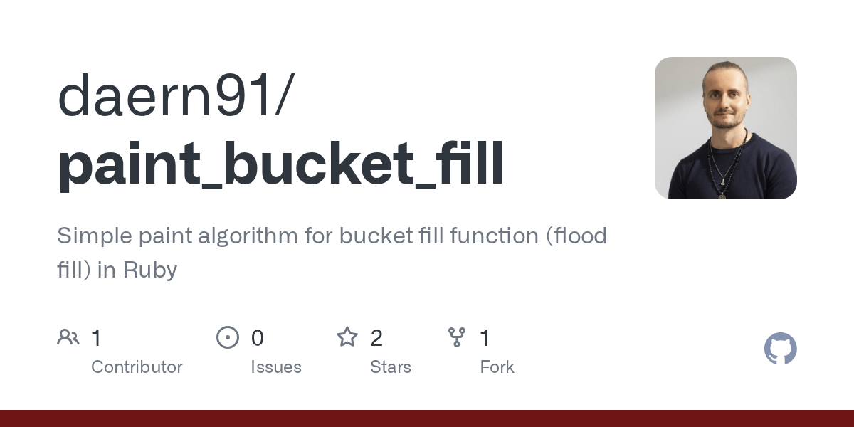 GitHub daern91/paint_bucket_fill Simple paint algorithm for bucket