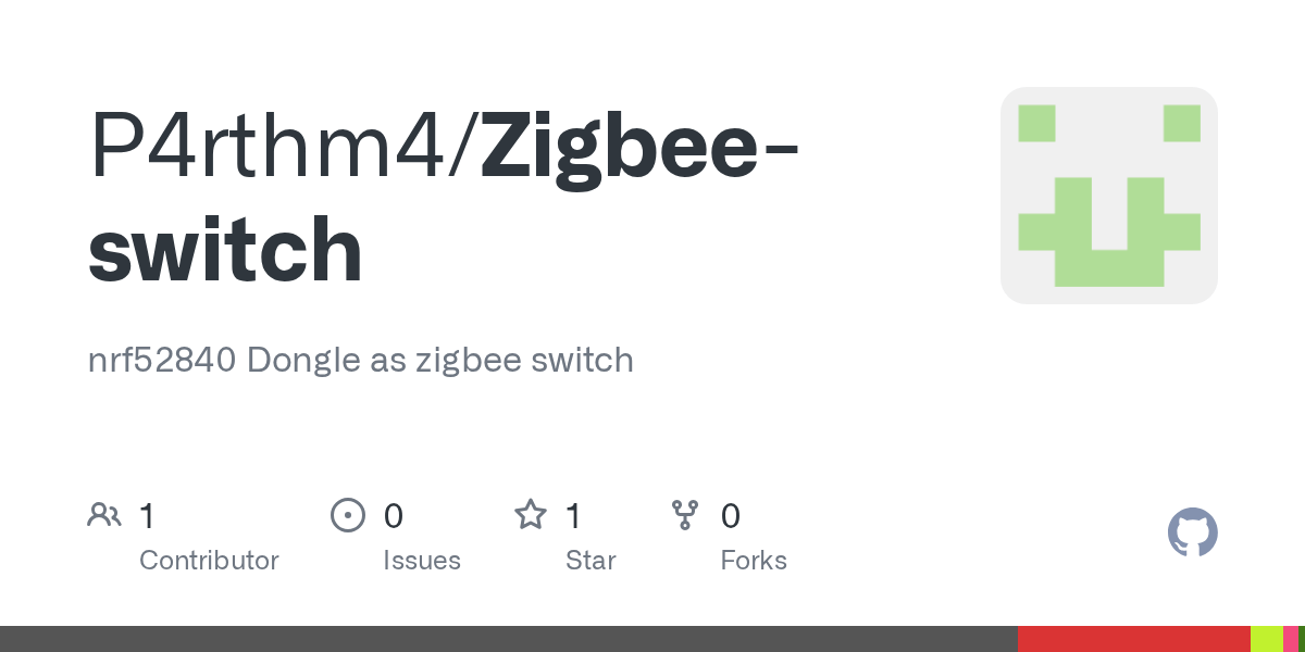 GitHub - P4rthm4/Zigbee-switch: nrf52840 Dongle as zigbee switch