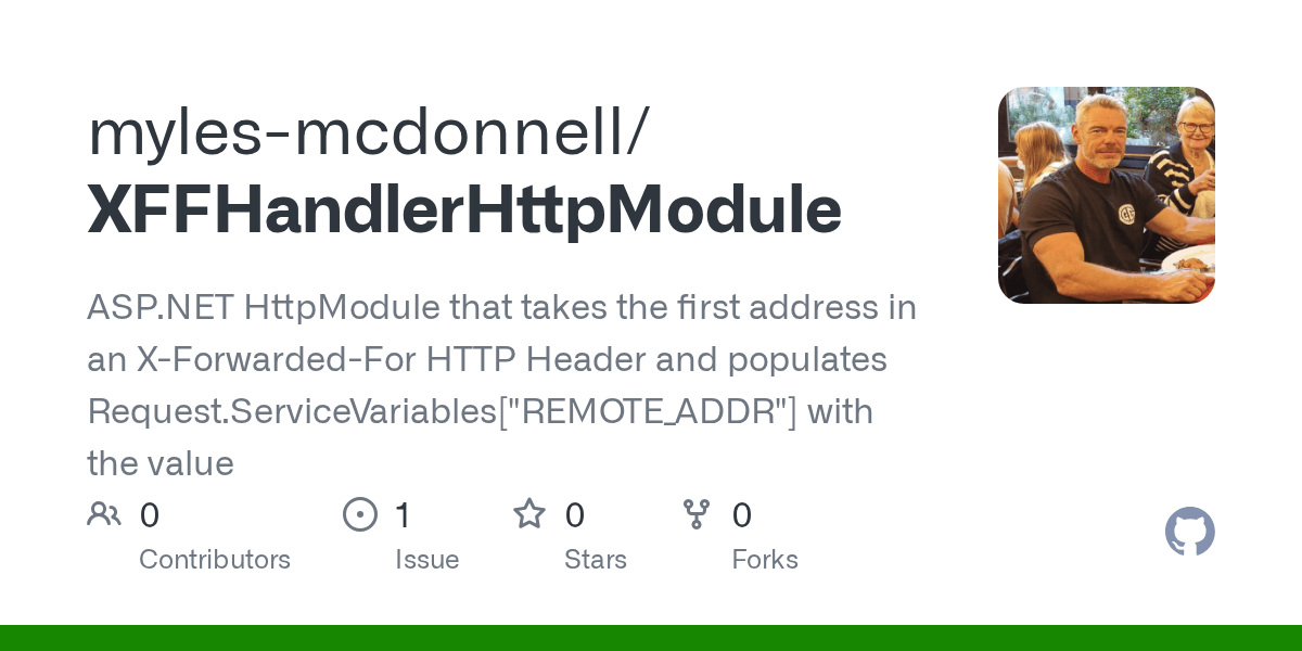 GitHub mylesmcdonnell/XFFHandlerHttpModule HttpModule that