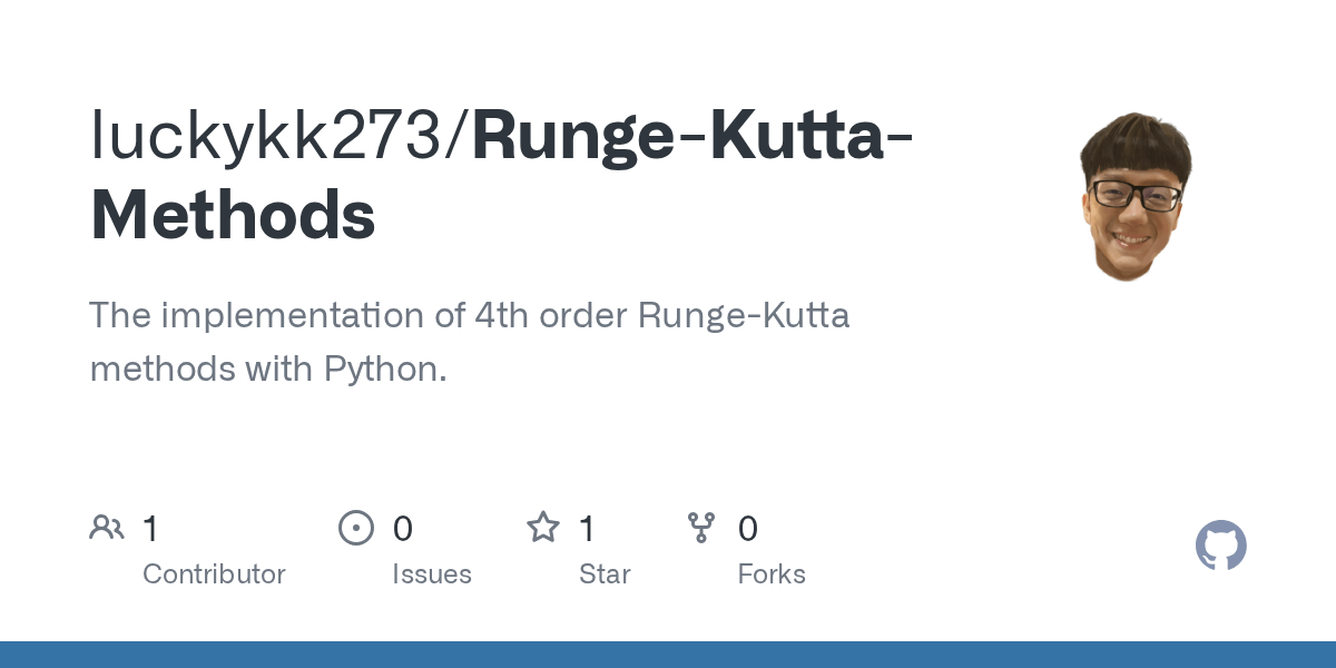 GitHub luckykk273/RungeKuttaMethods The implementation of 4th