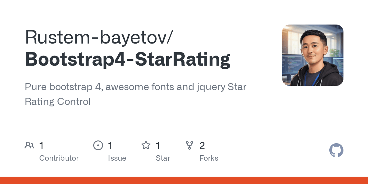 GitHub Rustembayetov/Bootstrap4StarRating Pure