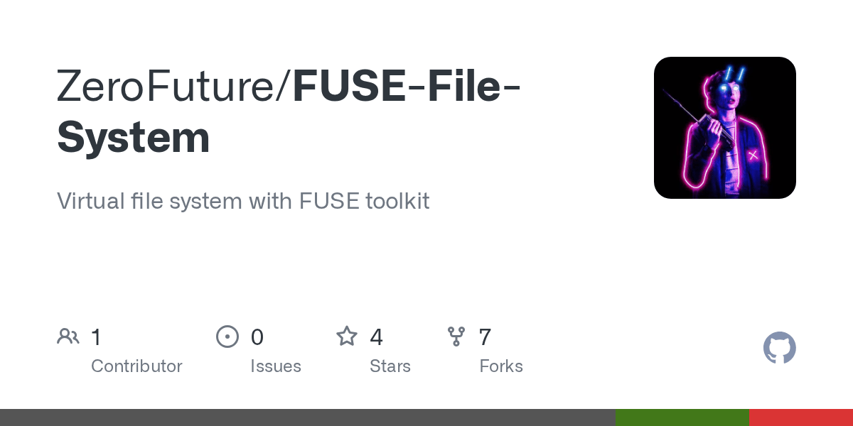 GitHub ZeroFuture/FUSEFileSystem Virtual file system with FUSE toolkit