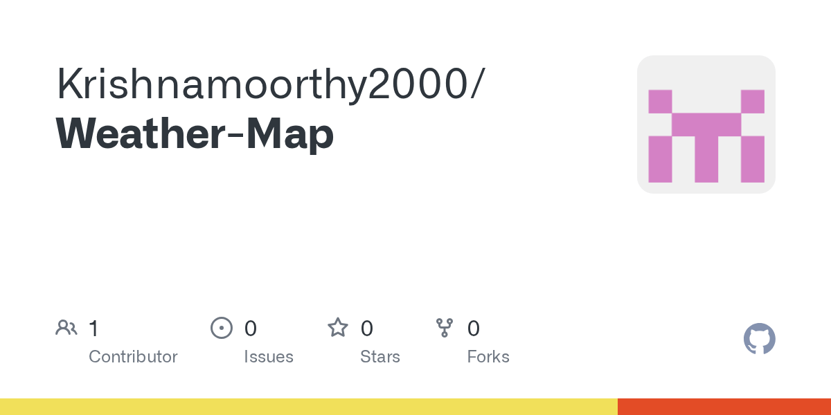 GitHub Krishnamoorthy2000/WeatherMap
