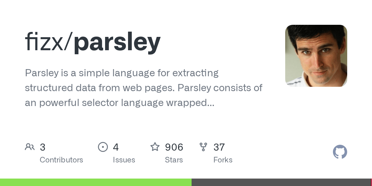 GitHub fizx/parsley Parsley is a simple language for extracting structured data from web