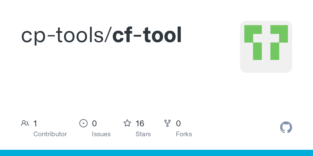 GitHub - cp-tools/cf-tool