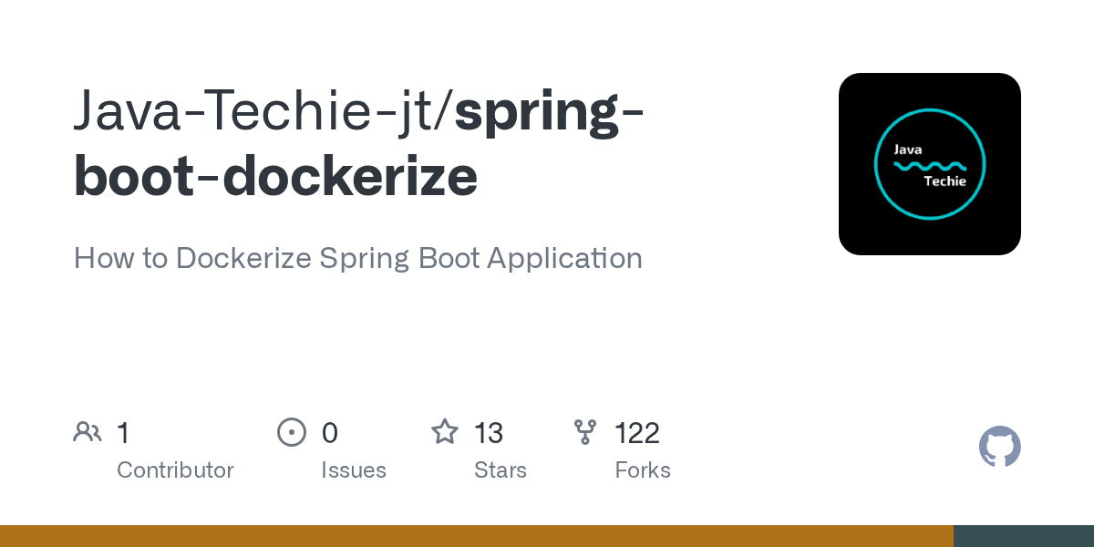 GitHub JavaTechiejt/springbootdockerize How to Dockerize Spring