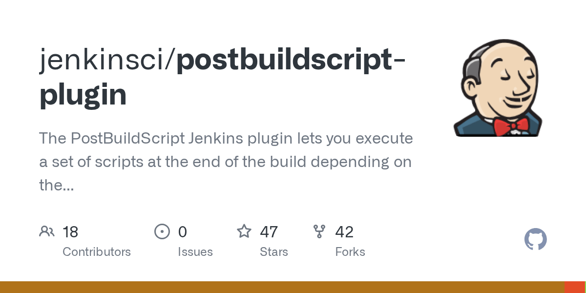 GitHub jenkinsci/postbuildscriptplugin The PostBuildScript Jenkins