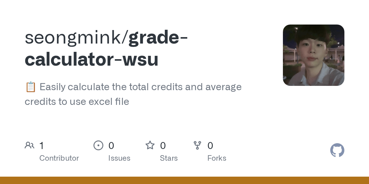 GitHub seongmink/gradecalculatorwsu 📋 Easily calculate the total