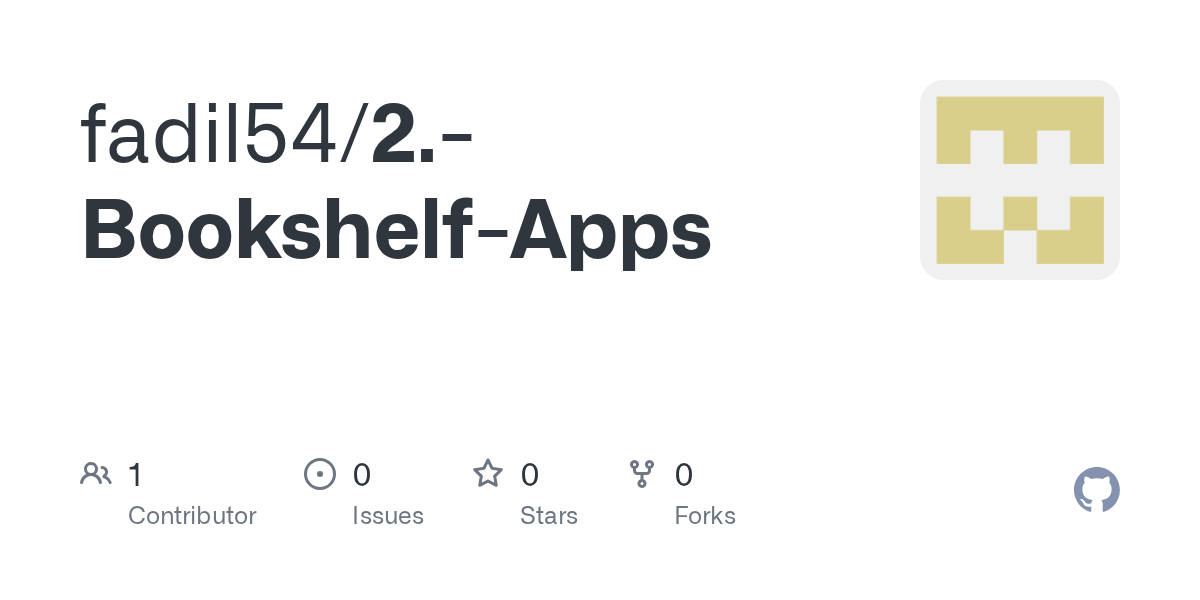 GitHub fadil54/2.BookshelfApps