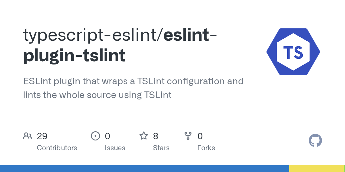 GitHub typescripteslint/eslintplugintslint ESLint plugin that