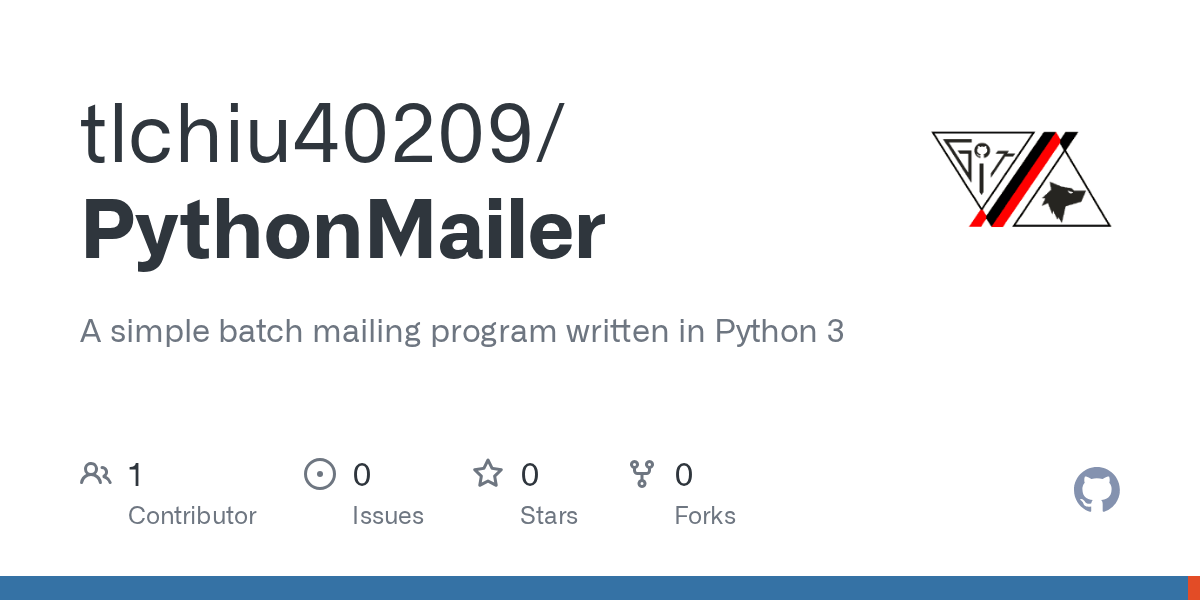 GitHub tlchiu40209/PythonMailer A simple batch mailing program