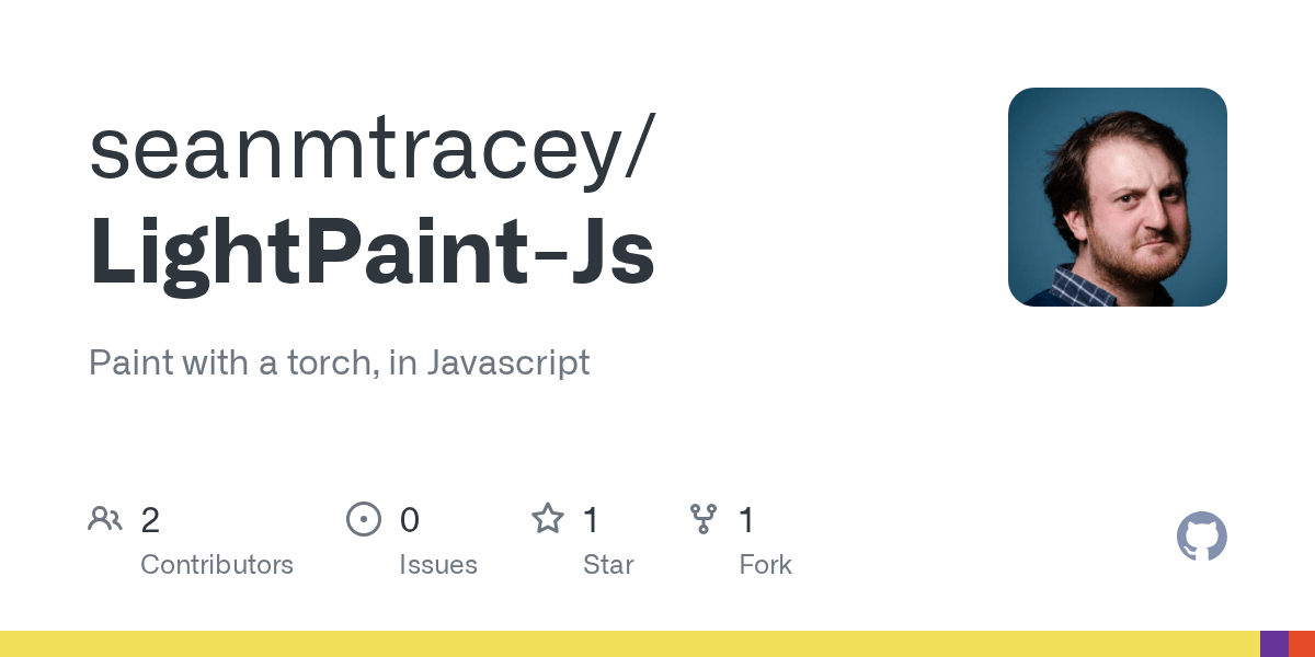GitHub seanmtracey/LightPaintJs Paint with a torch, in Javascript