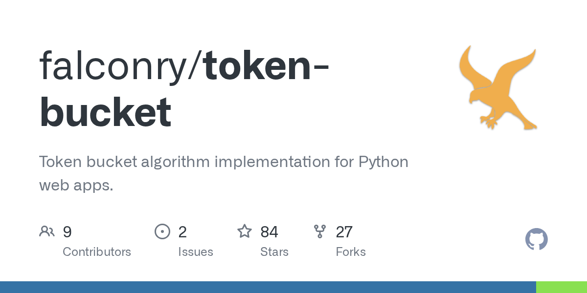 GitHub falconry/tokenbucket Token bucket algorithm implementation