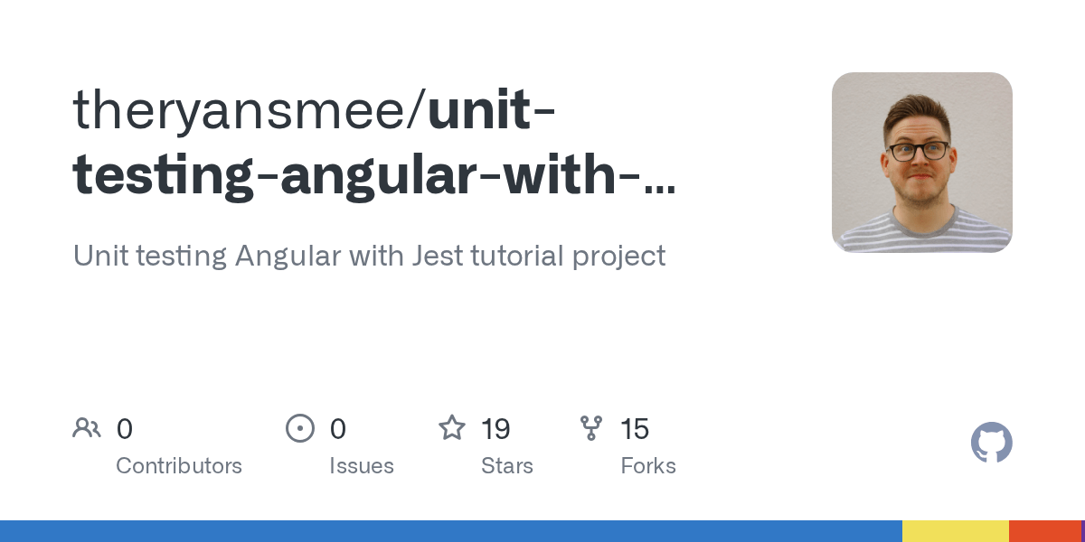 GitHub theryansmee/unittestingangularwithjesttutorial Unit