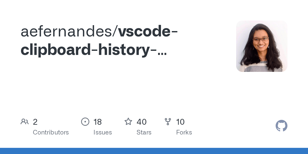 GitHub aefernandes/vscodeclipboardhistoryextension