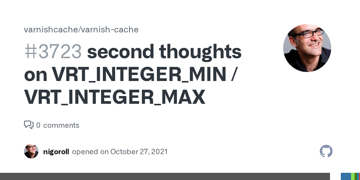 second thoughts on VRT_INTEGER_MIN / VRT_INTEGER_MAX · Issue 3723