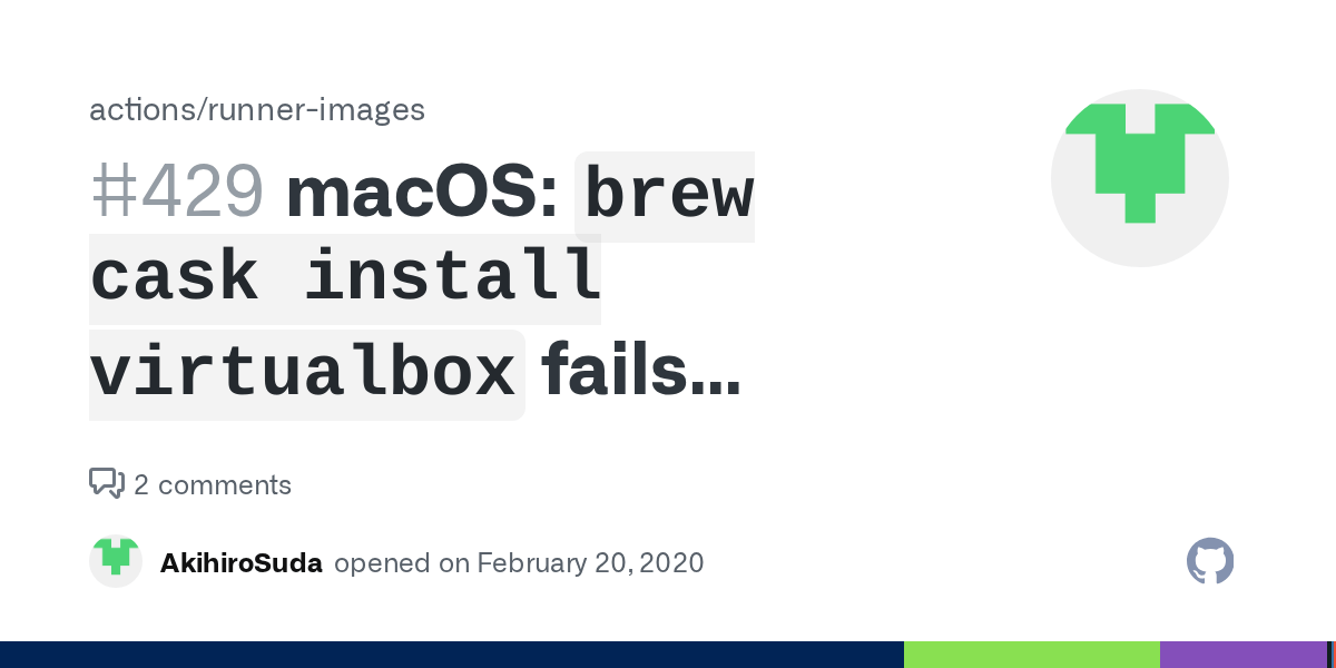 macOS `brew cask install virtualbox` fails (probably due to the kext