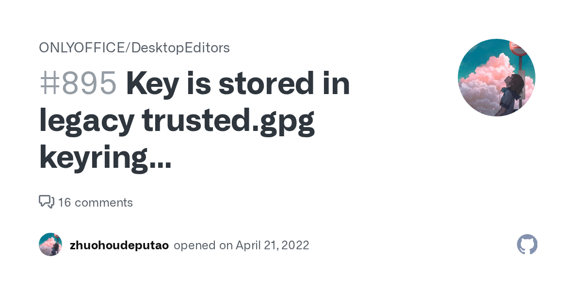 Key is stored in legacy trusted.gpg keyring (/etc/apt/trusted.gpg