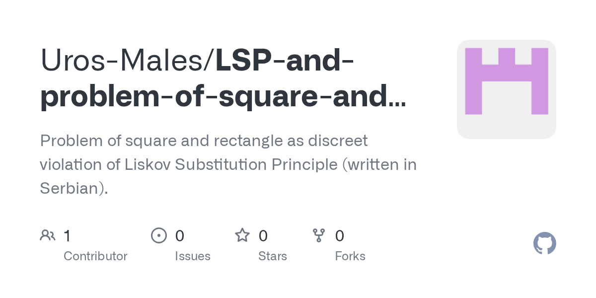 GitHub UrosMales/LSPandproblemofsquareandrectangle Problem of
