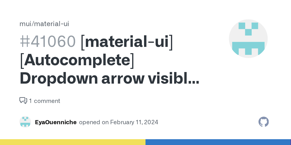 Dropdown arrow visible with readOnly prop