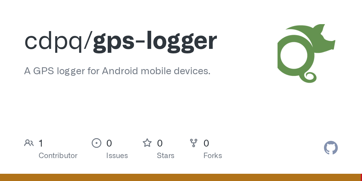 GitHub cdpq/gpslogger A GPS logger for Android mobile devices.