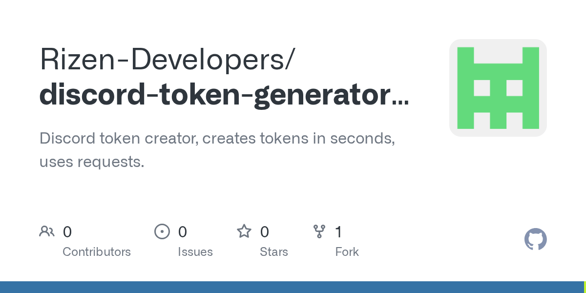 GitHub RizenDevelopers/discordtokengenerator86 Discord token
