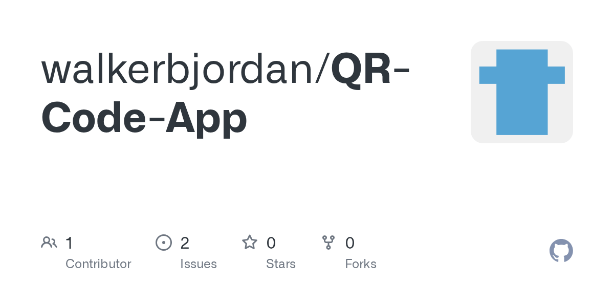 GitHub walkerbjordan/QRCodeApp