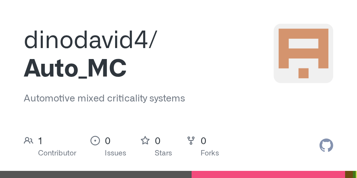 GitHub dinodavid4/Auto_MC Automotive mixed criticality systems