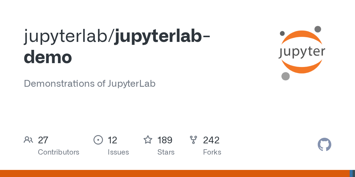 GitHub jupyterlab/jupyterlabdemo Demonstrations of JupyterLab