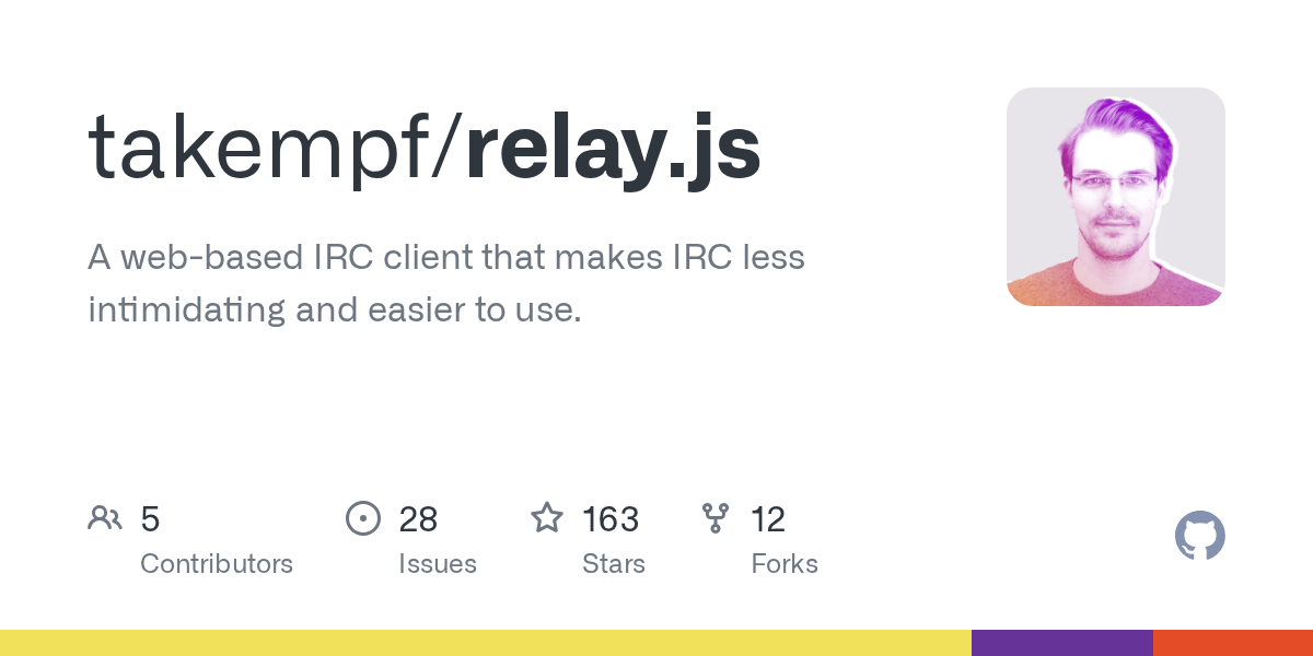 GitHub Fauntleroy/relay.js A webbased IRC client that makes IRC