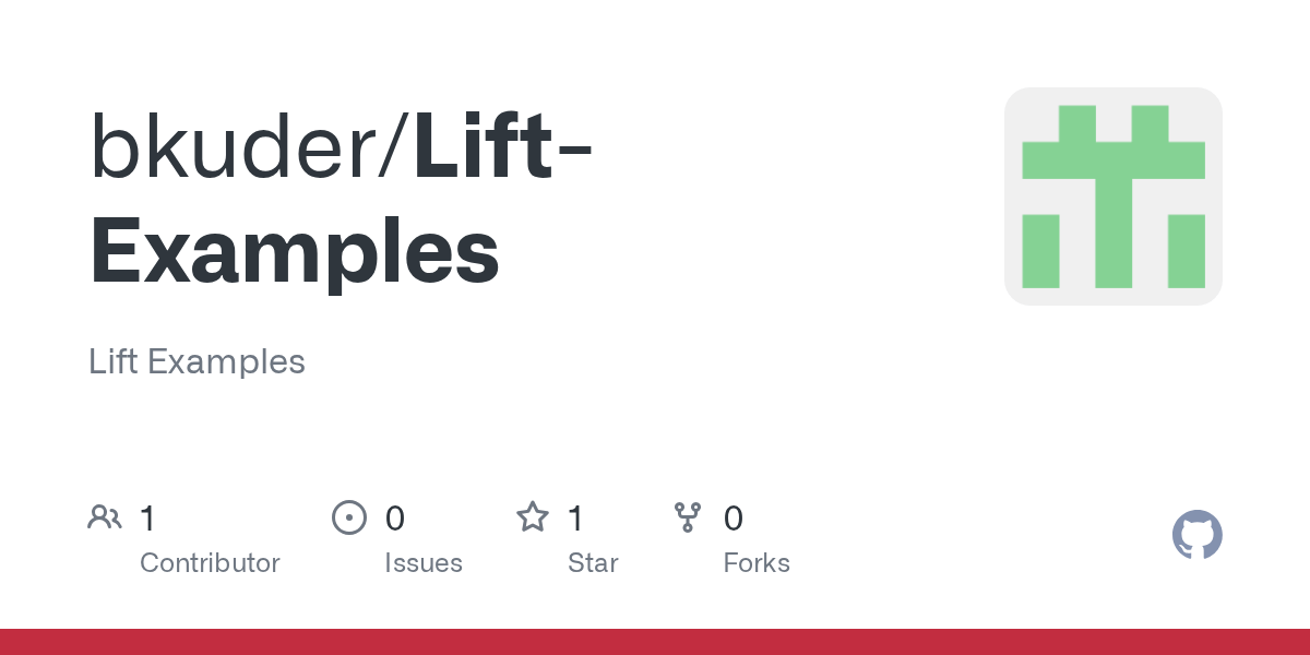 GitHub bkuder/LiftExamples Lift Examples