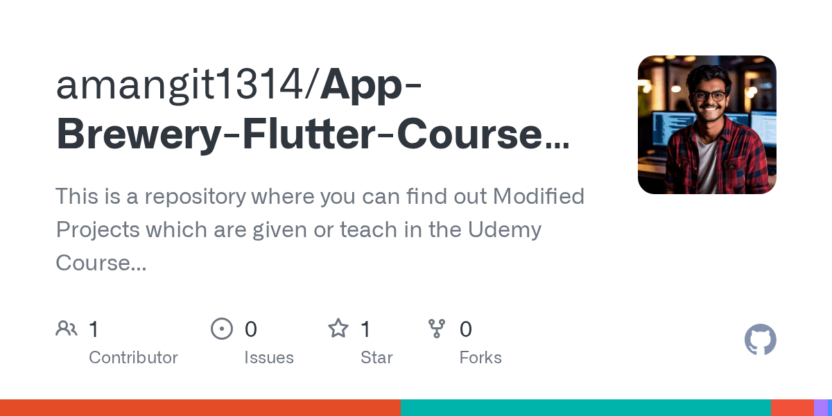 GitHub amangit1314/AppBreweryFlutterCourseModifiedProjects This