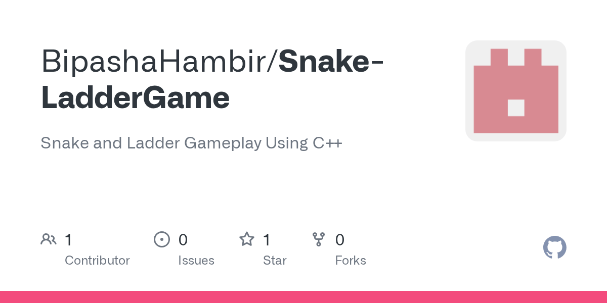 GitHub BipashaHambir/SnakeLadderGame Snake and Ladder Gameplay