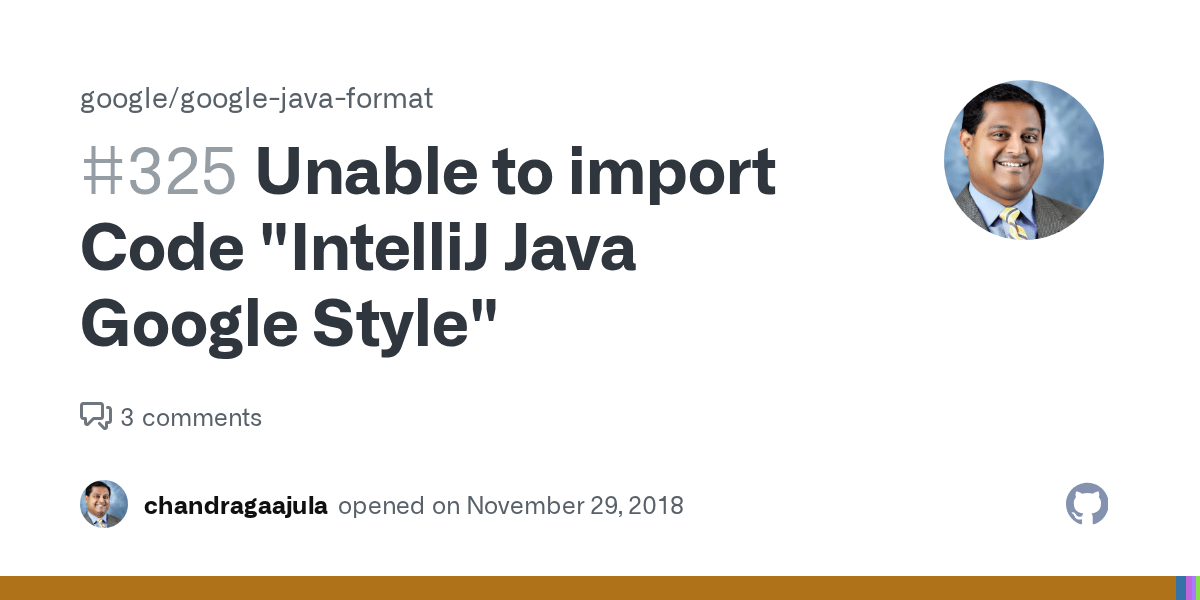 Unable to import Code "IntelliJ Java Google Style" · Issue 325
