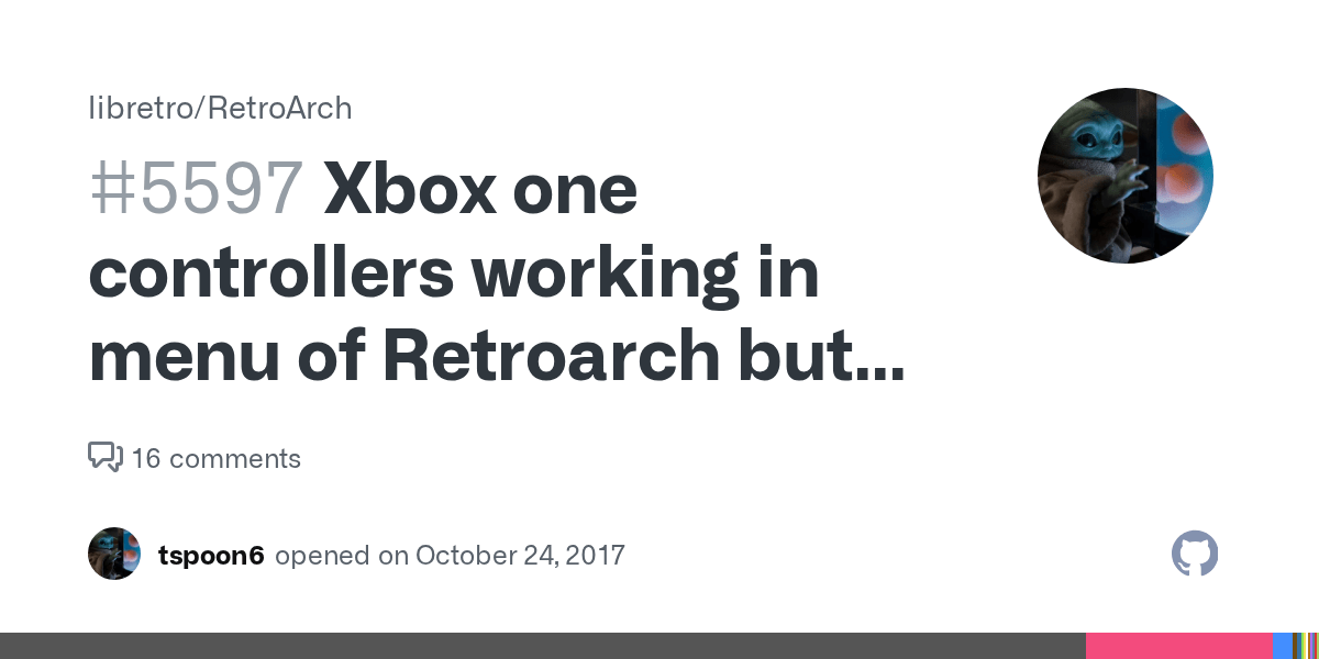 Xbox one controllers working in menu of Retroarch but not in any game. · Issue 5597 · libretro