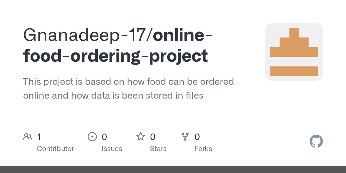 GitHub This project is based on how food can be