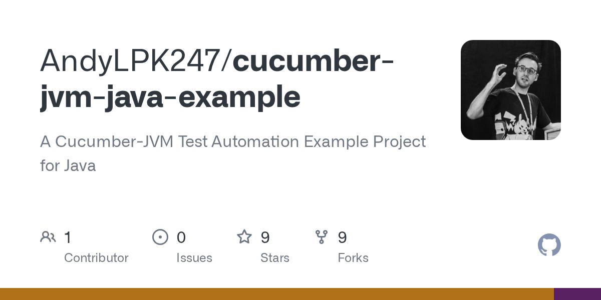 GitHub AndyLPK247/cucumberjvmjavaexample A CucumberJVM Test