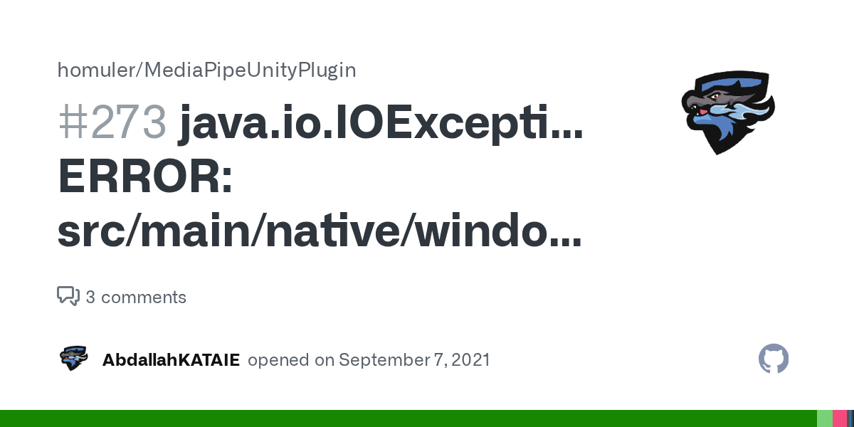 java.io.IOException ERROR src/main/native/windows/process.cc(202