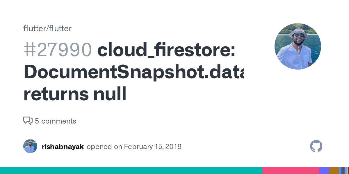 cloud_firestore DocumentSnapshot.data['email'] returns null · Issue