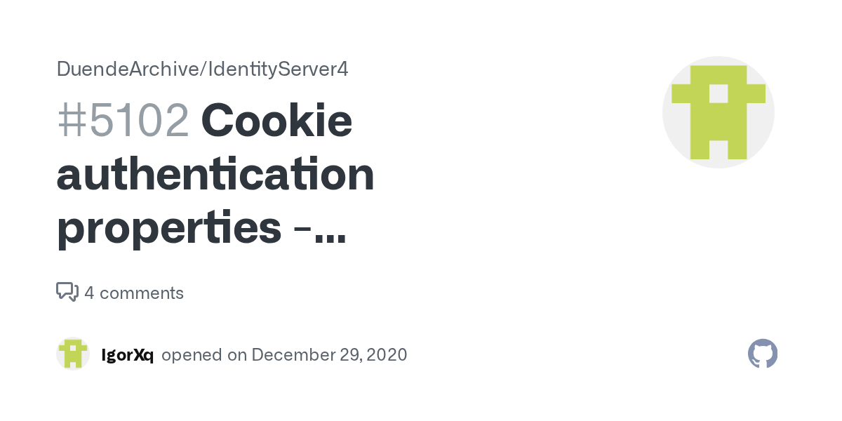 Cookie authentication properties SlidingExpiration = off is ignored