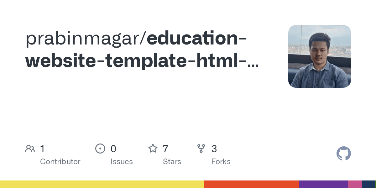 GitHub prabinmagar/educationwebsitetemplatehtmlcssjquery