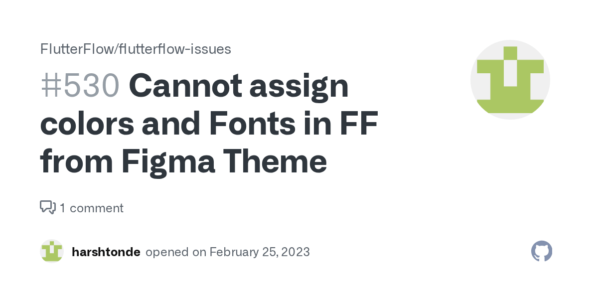 Cannot assign colors and Fonts in FF from Figma Theme · Issue 530