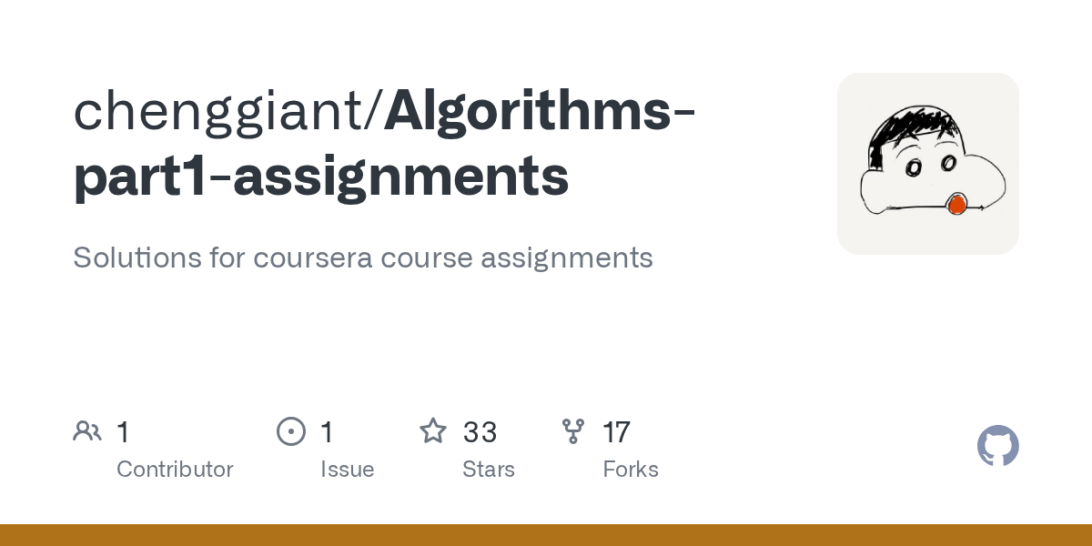 GitHub - chenggiant/Algorithms-part1-assignments: Solutions for