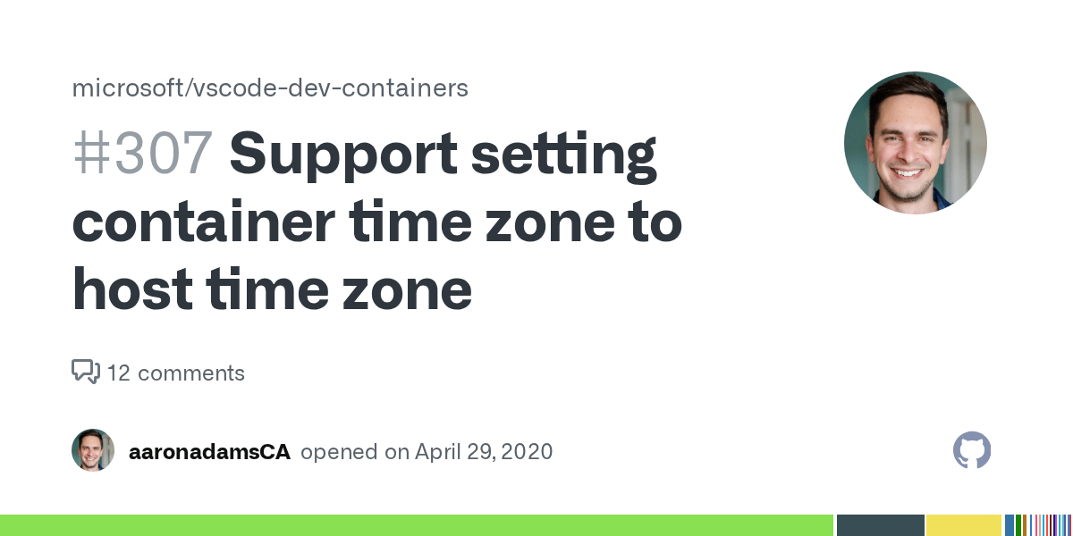 Support setting container time zone to host time zone · Issue 307