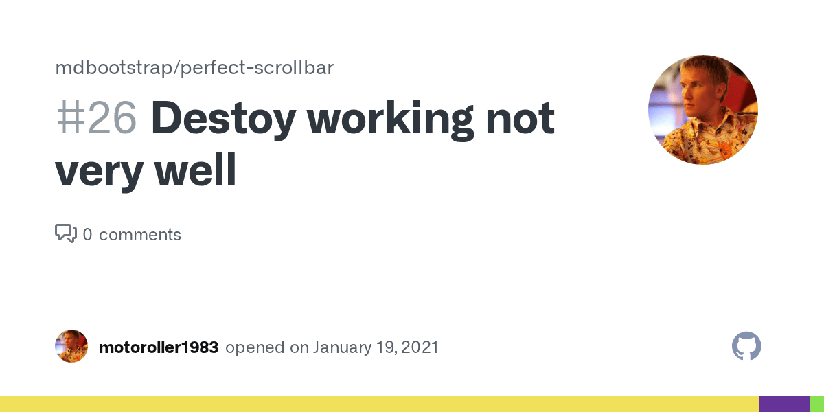 Destoy working not very well · Issue 26 · mdbootstrap/perfect