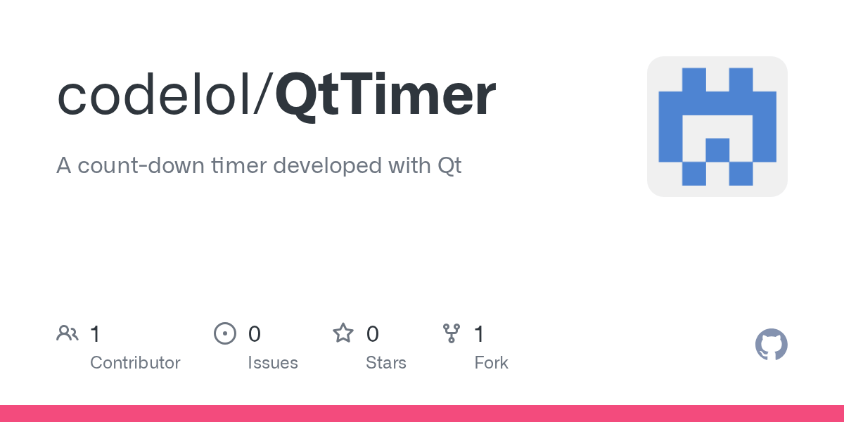 GitHub codelol/QtTimer A countdown timer developed with Qt