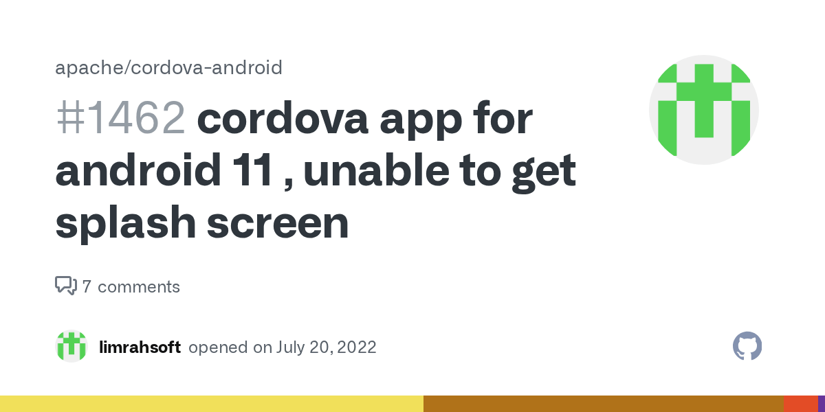 cordova app for android 11 , unable to get splash screen · Issue 1462